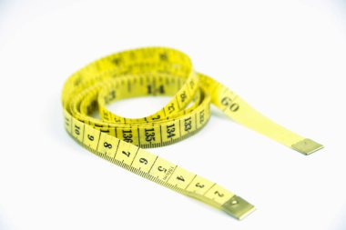 izole beyaz arka plan üzerinde ölçüm bandı