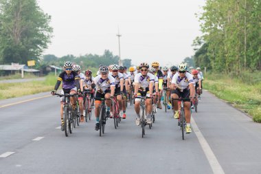 Chiangrai, Tayland - 10 Mayıs 2017: Bisikleti meydan okuma Chiangrai, Tayland.