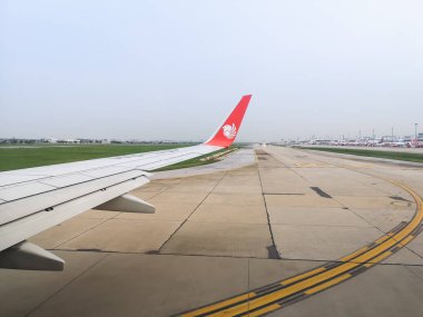 02 Ekim 2019, Aslan havası Chiang rai 'den Bangkok' a uçuyor.