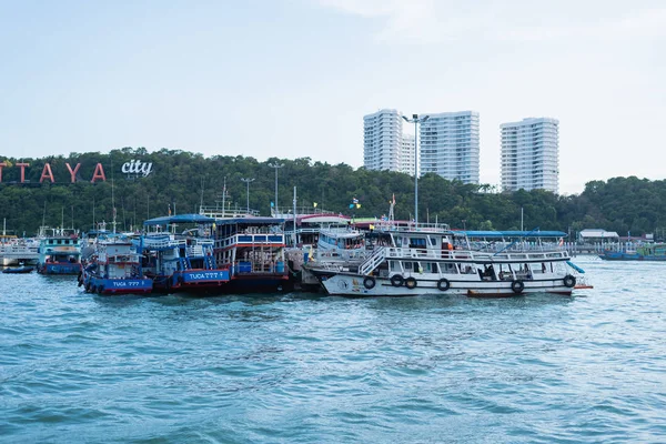 05 de junio de 2015, Vista desde pattaya y mar en Chonburi. Tailandia — Foto de Stock