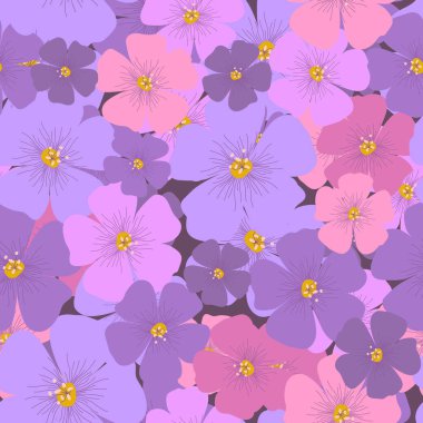 Soyut çiçekler eski usul kusursuz desenli. Güzel çiçek duvar kâğıdı. Ambalaj kağıdı ve tekstil baskısı için tasarlanmış. Klasik botanik vektör çizimi.