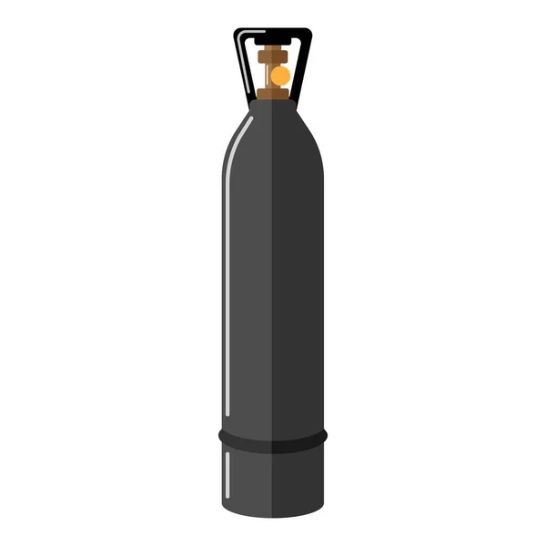 Bouteille Gaz Isolée Sur Fond Blanc Stockage Contemporain Combustible Des — Image vectorielle