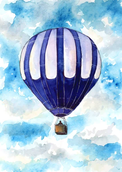 手绘水色气球 — 图库矢量图片