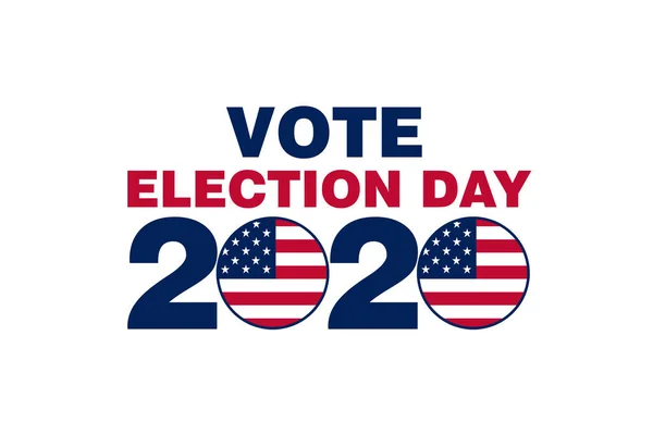 Simple Vote Election Day 2020 Slide Card Illustration Graphic — Stock Photo, Image