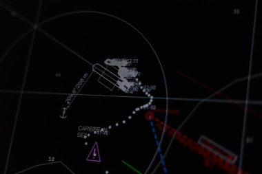 Gece modunda Ecdis 'in gösterimi.