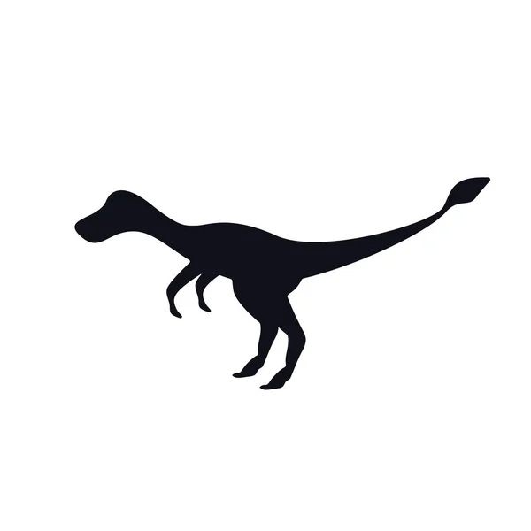 Velociraptor black silhouette Imágenes Vectoriales, Gráfico Vectorial de  Velociraptor black silhouette | Depositphotos