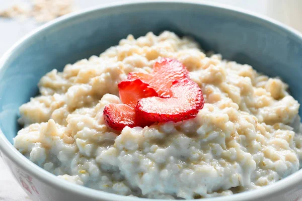 Yulaf lapası closeup görünümü