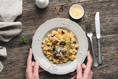 Arpa mushrom risotto