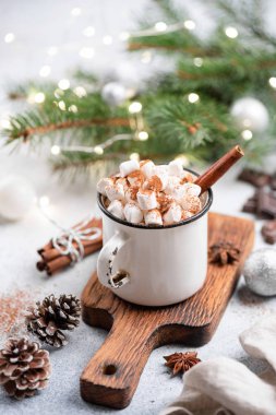 Christmas Hot Chocolate In Mug clipart