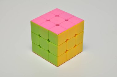 Rubiks Küp Oyun Stoku Fotoğraf Resmi Beyaz Arkaplan