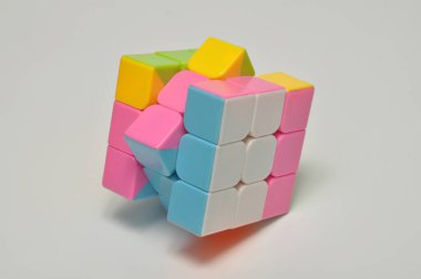 Rubiks Küp Oyun Stoku Fotoğraf Resmi Beyaz Arkaplan