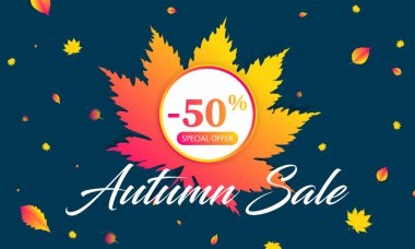 Sonbahar Arka Plan Turuncu sarı Satış Final