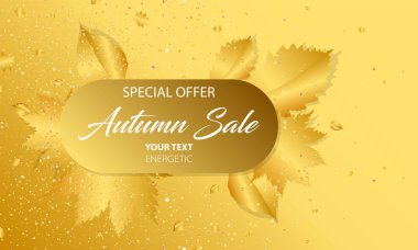 Yaprakları ile Altın sonbahar arka planlar