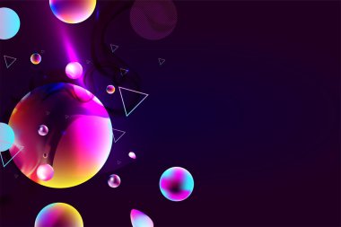 Karanlık retro fütüristik sanat neon soyutlama arka plan kozmos yeni sanat 3d yıldızlı gökyüzü parlayan galaksi