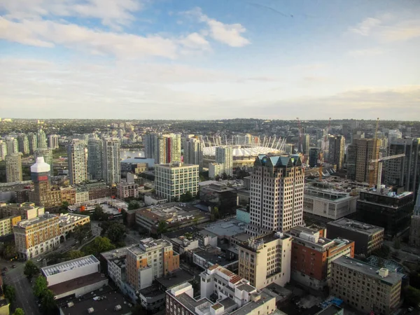 Vancouver Śródmieścia Budynków Góry — Zdjęcie stockowe