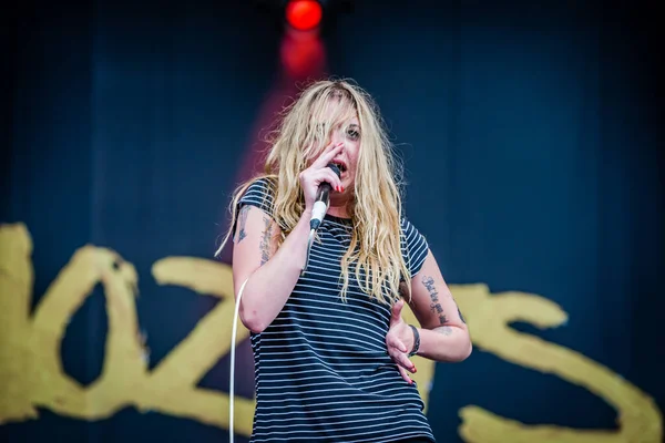 Marmozets Performing Stage Music Festival — Stock Photo, Image
