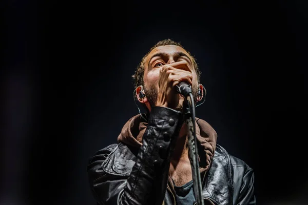 Editores Actuando Escenario Durante Festival Música — Foto de Stock