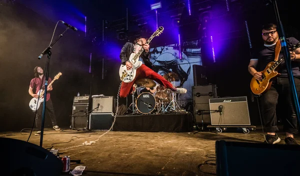 Beach Slang Esibendosi Sul Palco Durante Festival Musicale — Foto Stock