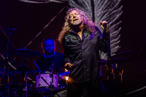 Robert Plant Performing Stage Music Festival — Stock Photo, Image