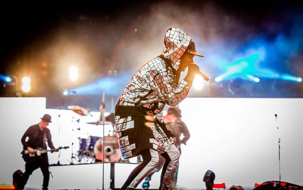 Skunk Apresentando Palco Durante Festival Música — Fotografia de Stock