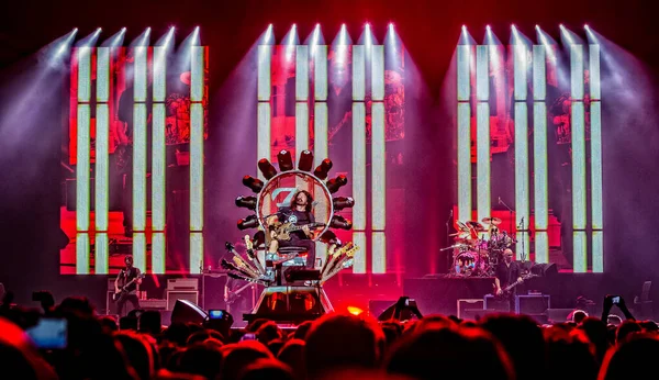 Foo Fighters Apresentando Palco Durante Festival Música — Fotografia de Stock