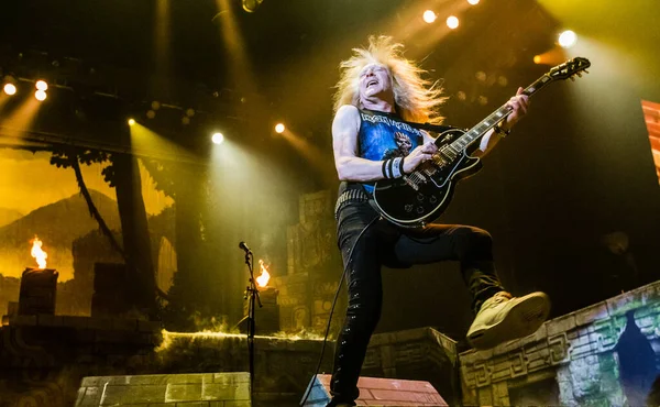 Iron Maiden Actuando Escenario Durante Festival Música — Foto de Stock