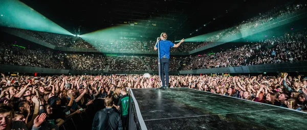 Stel Voor Dat Dragons Optreden Het Podium Tijdens Muziekfestival — Stockfoto