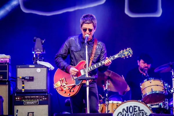 Noel Gallagher Performing Stage Music Festival — Stock Photo, Image