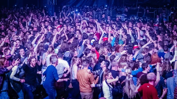 Staat Apresentando Palco Durante Festival Música — Fotografia de Stock