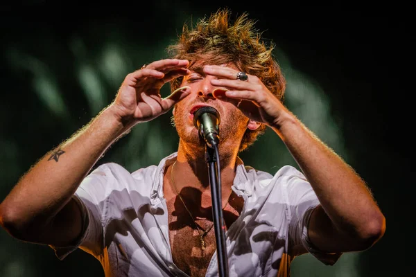 Paolo Nutini Performing Stage Music Festival — Stock Photo, Image