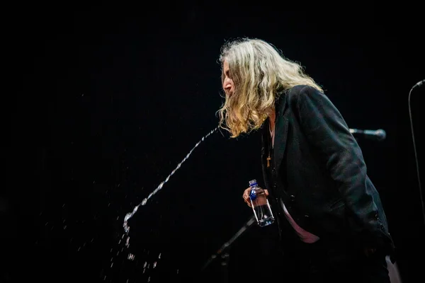 Patti Smith Performing Stage Music Festival — Stock Photo, Image