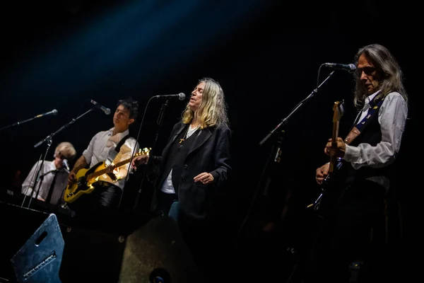 Patti Smith Performing Stage Music Festival — Stock Photo, Image