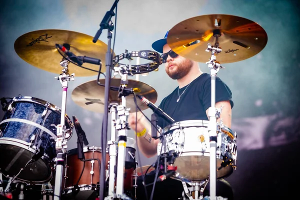 Royal Blood Performing Stage Music Festival — Stock Photo, Image