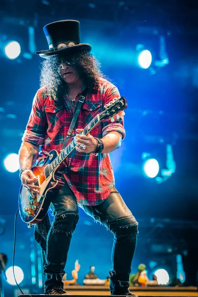 Slash Performing Stage Music Festival — Stock Photo, Image