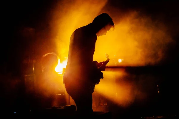 Staat Produisant Sur Scène Pendant Festival Musique — Photo