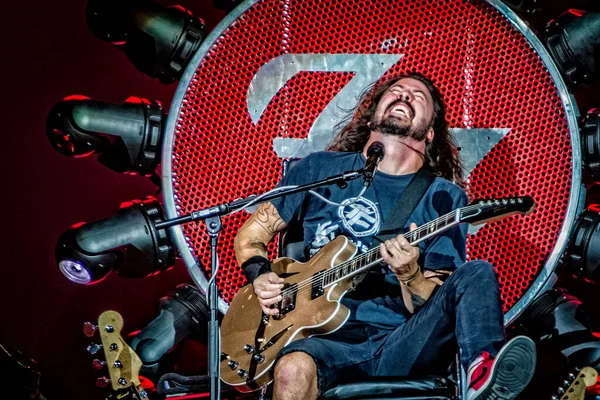 Foo Fighters Apresentando Palco Durante Festival Música — Fotografia de Stock