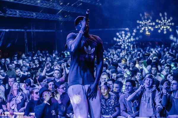 Stormzy Performing Stage Music Festival — Stock Photo, Image