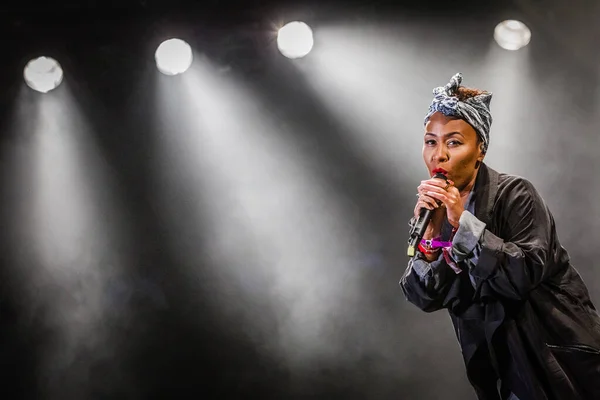 Emeli Sande Produit Sur Scène Pendant Festival Musique — Photo