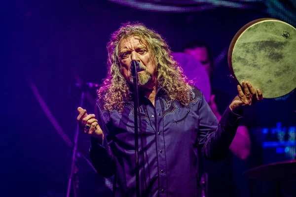 Robert Plant Performing Stage Music Festival — Stock Photo, Image