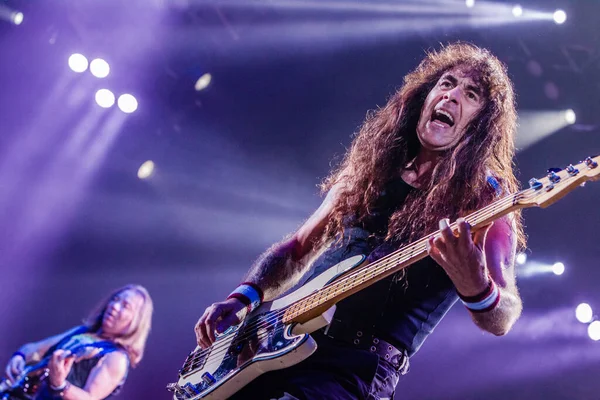 Iron Maiden Actuando Escenario Durante Festival Música —  Fotos de Stock