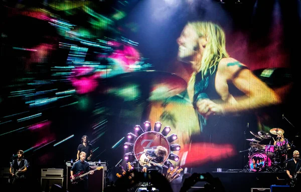 Foo Fighters Actuando Escenario Durante Festival Música — Foto de Stock