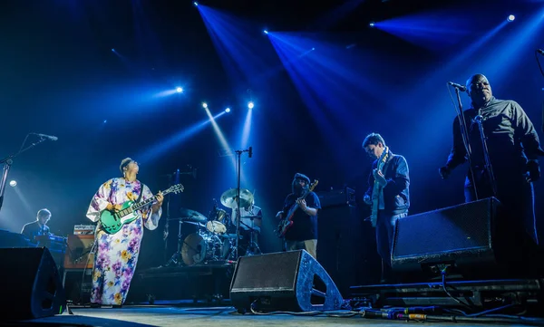 Alabama Müzik Festivali Sırasında Sahnede Çalacak — Stok fotoğraf