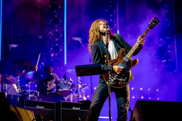 Mumford Sons Performing Stage Music Festival — Stock Photo, Image