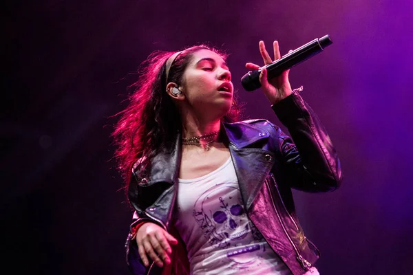 Alessia Cara Treedt Tijdens Rock Werchter Muziekfestival — Stockfoto