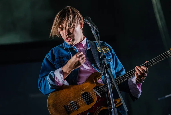 Arcade Fire Actuando Escenario Durante Festival Música — Foto de Stock