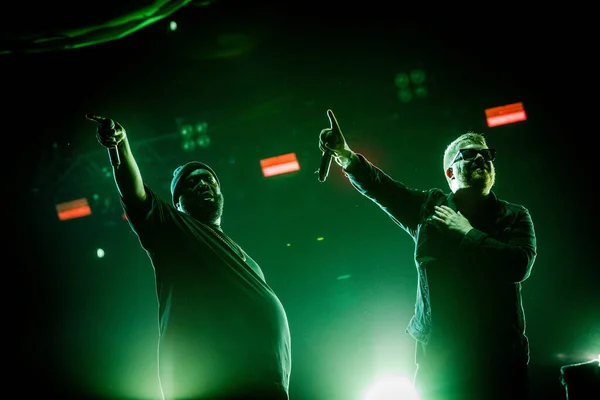 Run Jewels Produisant Sur Scène Pendant Festival Musique — Photo