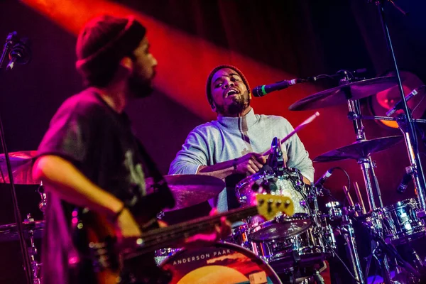 Anderson Paak Actuando Escenario Durante Festival Música — Foto de Stock