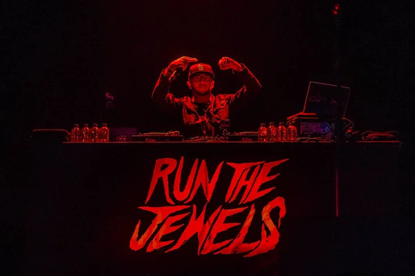 Run Jewels Występujące Scenie Podczas Festiwalu Muzycznego — Zdjęcie stockowe