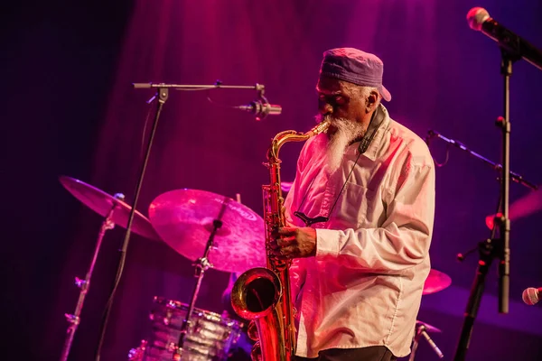 Pharoah Sanders Actuando Escenario Durante Festival Música Guess Who — Foto de Stock