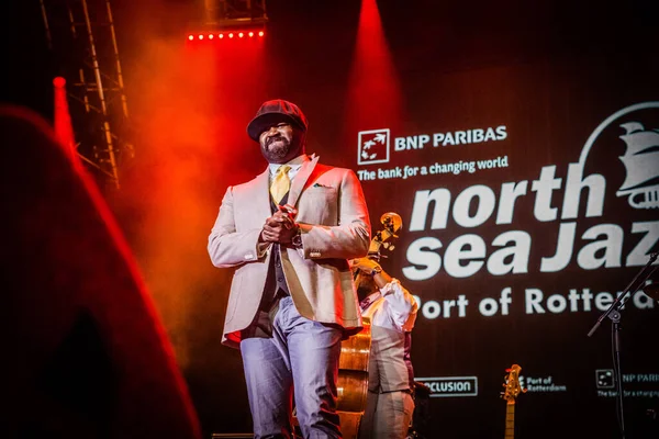 Gregory Porter Treedt Tijdens North Sea Jazz Muziekfestival — Stockfoto